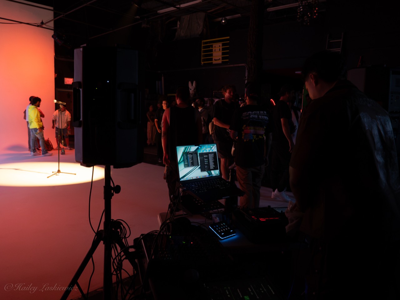 Crowd and sound system at a Project X event